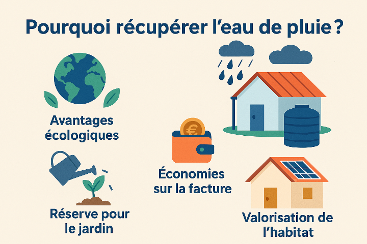 récupération eau de pluie avantages les meilleurs solutions ILLUSTRATION récupération eau de pluie avantages