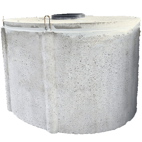 5000L OVAL CONCRETE TANK