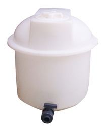 [RESE-PE-AER-50B §] WITTE POLYETHYLEEN VOEDSELTANK VAN 50 LITER